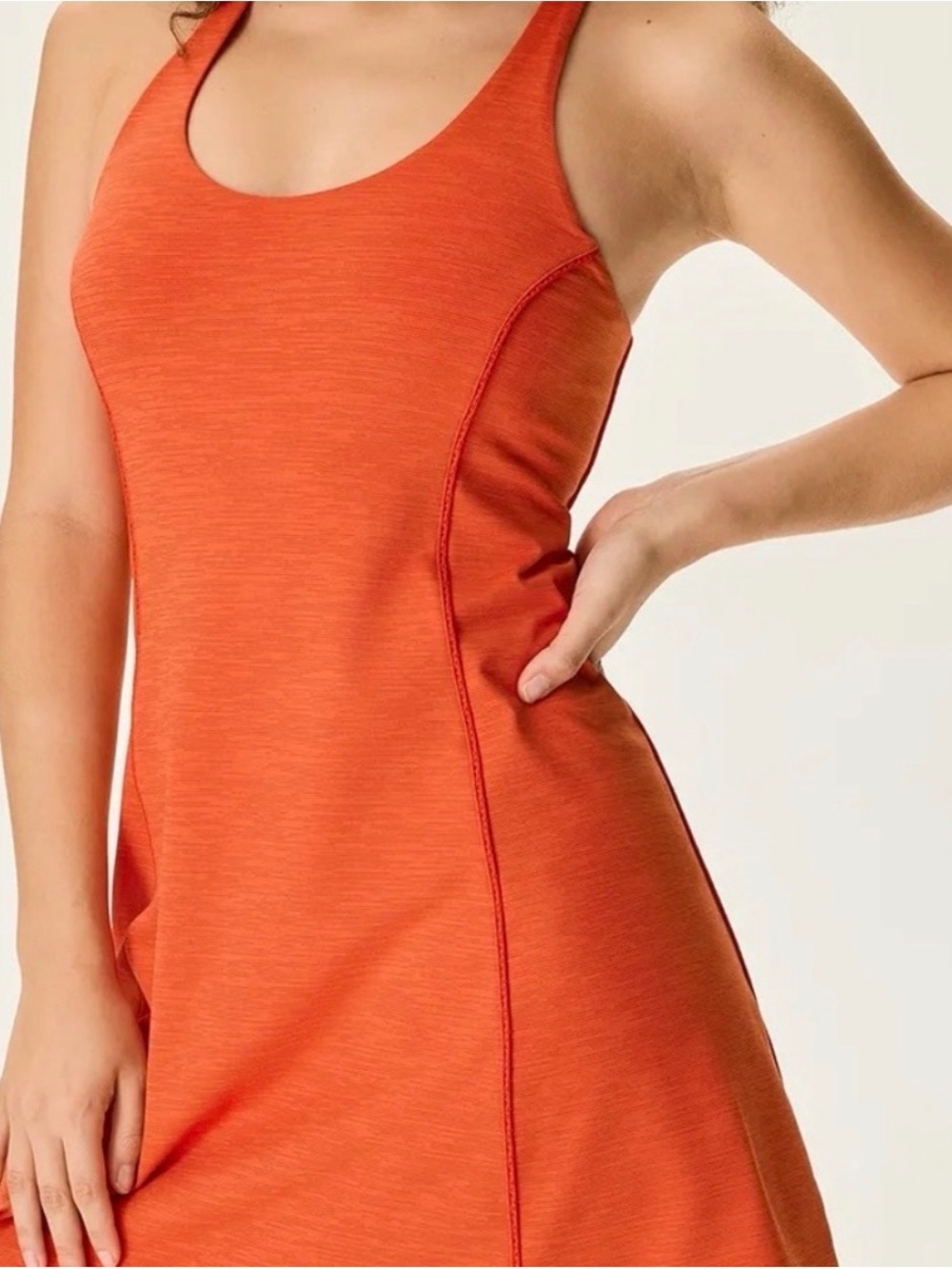 Outdoor Voices Orange Racerback Dress